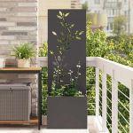 Aia privaatsuse kate must 50 x 32 x 150 cm k&uuml;lmpruun teras