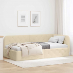 Nurga voodiraam cream 90 x 200 cm kangas