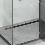 Dushi &auml;ravool 2-in-1 koos 360&deg; sifooniga must 100 cm