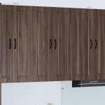 K&ouml;&ouml;gikapp riiuliga pruun tamme 60 x 31 x 100 cm tehispuit