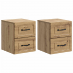 Seinale kinnitatav &ouml;&ouml;tis 2 pcs Artisan tamm 34,5 x 33 x 40 cm