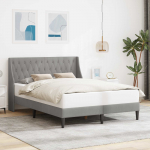 Voodiraam peatsiga Helehall 140 x 190 cm Samet