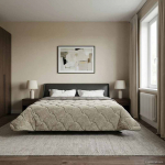 Suvised teki Helehall 220 x 240 cm Mikrokiud ja Teddy villa