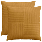 Diivanipadi 2 tk ALMELO kollane 80 x 80 cm manchester