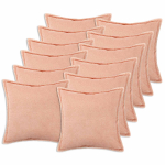 Diivanipadi 12 tk HOUTEN roosa 45 x 45 cm boucl&eacute;