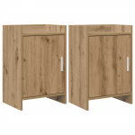 &Ouml;&ouml;kapid 2 pcs Artisan tamm 40 x 30 x 60 cm Tehispuit