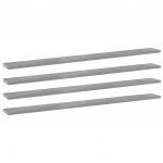 Riiuliplaadid 4 tk, betoonhall, 100x10x1,5 cm, puitlaastplaat
