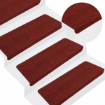 Isekleepuv trepivaip, 15 tk, 65x24,5x3,5 cm, punane