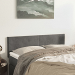 Voodipeatsid, tumehall, 144x5x78/88 cm, samet