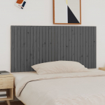 Seinale kinnitatav voodipeats, hall, 185x3x90 cm, m&auml;nnipuit
