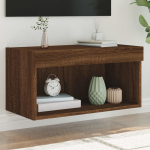 LED-tuledega telerikapp, pruun tamm, 60 x 30 x 30 cm