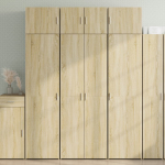 Hoiukapp, sonoma tamm, 70 x 42,5 x 225 cm, tehispuit