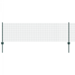 Keevitatud traadi aed koos 22 u-postiga roheline 0.6x50 m teras
