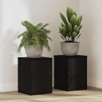 Taimede alus 2 tk must tamm 25 x 25 x 35 cm tehispuit