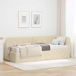 Nurga voodiraam cream 80 x 200 cm kangas