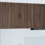 K&ouml;&ouml;gikapp riiuliga uksega pruun tamme 80 x 31 x 80 cm tehispuit