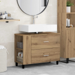 Vannitoa peegelkapid Artisan tamm 80 x 35 x 60 cm Tehispuit