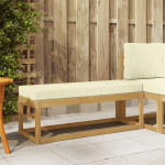 Aiapink padjaga valge 115 x 43 x 45 cm tugev akatsiapuu