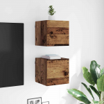 Seinale kinnitatav TV kapp Vana puit 30,5 x 30 x 30 cm