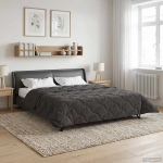 Suvised teki Antratsiit 240 x 260 cm Mikrokiud ja Teddy villa