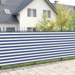 Baldahhiin 180 x 1000 cm PU kaitsega kangas Sinine ja Valge