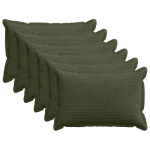 Diivanipadi 6 tk HOUTEN roheline 40 x 60 cm manchester