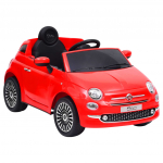 Elektriauto fiat 500 punane