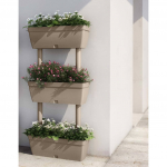 Aia taimekast 3 tk, 100 cm, pruunikashall