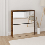 2 sahtliga kingakapp peegliga, suitsutatud tamm, 63x17x67 cm