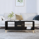 Diivanilaud, must, 102 x 50 x 40cm, tehispuit
