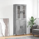 K&otilde;rge kapp, betoonhall, 69,5 x 34 x 180 cm,tehispuit