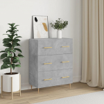 Puhvetkapp, betoonhall, 69,5 x 34 x 90 cm, tehispuit