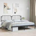 METALLIST VOODIRAAM PEATSIGA, MUST, 200X200 CM