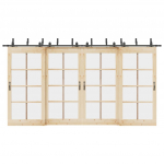 Liugukse tarvikute komplekt 427 cm terasest, must