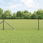 Aed koos postidega hall 0.6 x 10 m pvc kaetud teras