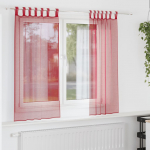 Aasadega voilee kardinad 2 tk, veinipunased, 140 x 175 cm