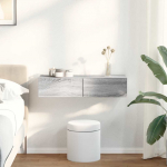 Seinariiul sahtlitega, hall sonoma tamm, 80x33x17 cm, tehispuit