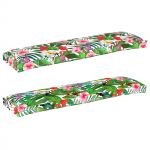 Pallet padjakomplekt 2 tk tropiline džungel 150 x 40 x 8 cm