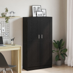 RAAMATUKAPID 2 TK MUST TAMM 165X30,5X150 CM T&Ouml;&Ouml;DELDUD PUIT