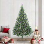 Tehis pre-lit j&otilde;ulupuu koos 300 led-iga roheline 240 cm pvc