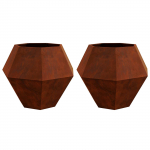 Taimekast 2 tk rooste 100 x 100 x 80 cm terase t&uuml;&uuml;p