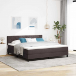 Kontinentaalvoodi madratsiga tume pruun 180 x 200 cm kangas
