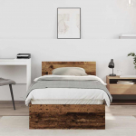 Voodiraam peatsiga Vana puit 75 x 190 cm Tehispuit