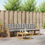 V&auml;li diivanikomplekt 5 pcs Tugev acacia puit ja Textilene