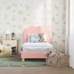Kuni 3-aastase Voodiraam koos peatoega peaga Roosa 70 x 140 cm