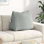 Seljatugi padi helehall 60 x 20 x 50 cm korter kangas
