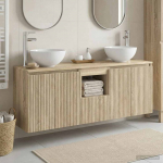 Vannitoa kapikomplekt 3 tk Sonoma tamm 49,5 x 41 x 64,5 cm