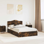 Laos voodi peaga Suitsetatud tamm 120 x 190 cm Tehispuit