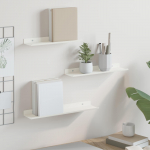 Ujuv riiul Seinale kinnitatav 3 tk Valge 40 x 9 x 2,5 cm Teras