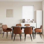 S&ouml;&ouml;gitoa Toolid 6 pcs Kunstnahk Pruun 57 x 50 x 85 cm
